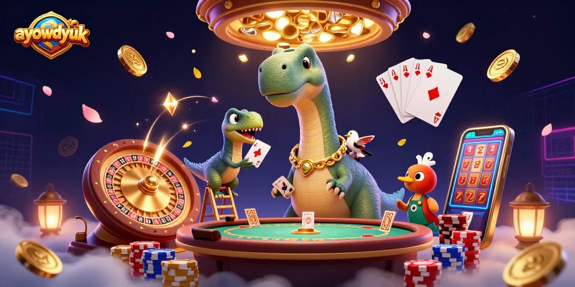 Experience the excitement of ayowdyuk with dynamic casino elements and engaging characters!