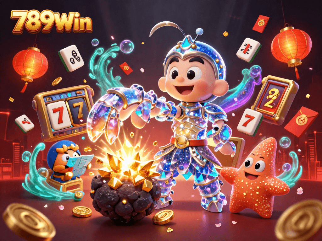 Feel the excitement with 789Win's vibrant 3D galactic samurai and treasure-filled casino adventure.