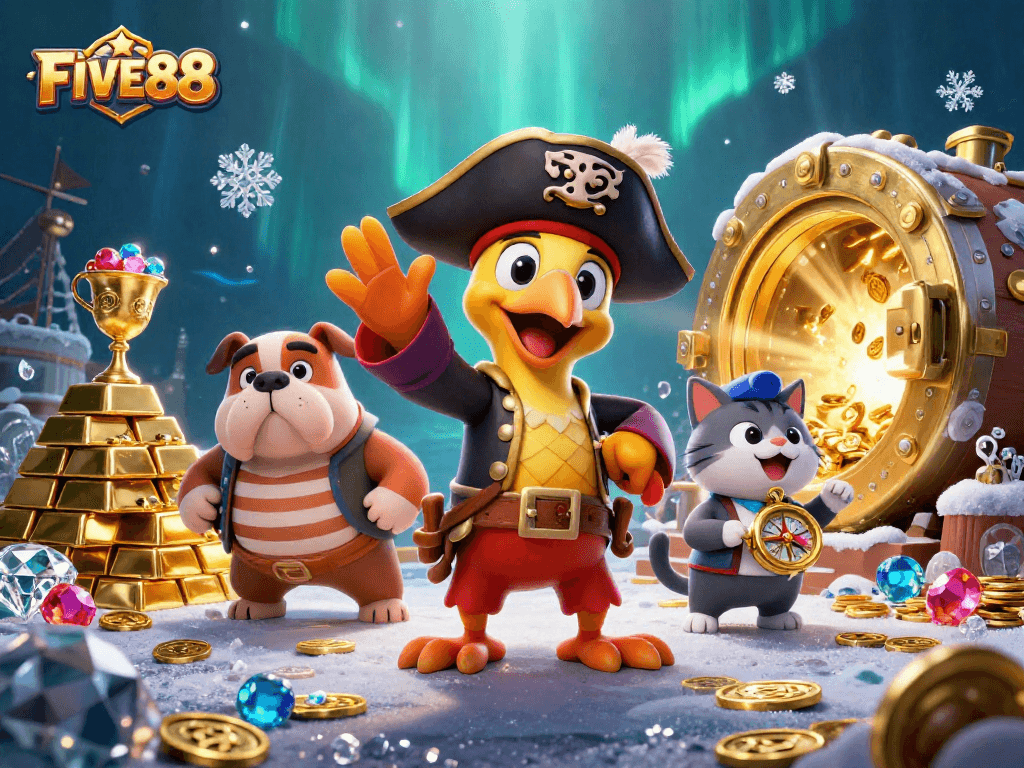 Engage with the vibrant FIVE88 pirate-themed casino adventure while seeking treasure and rewards.