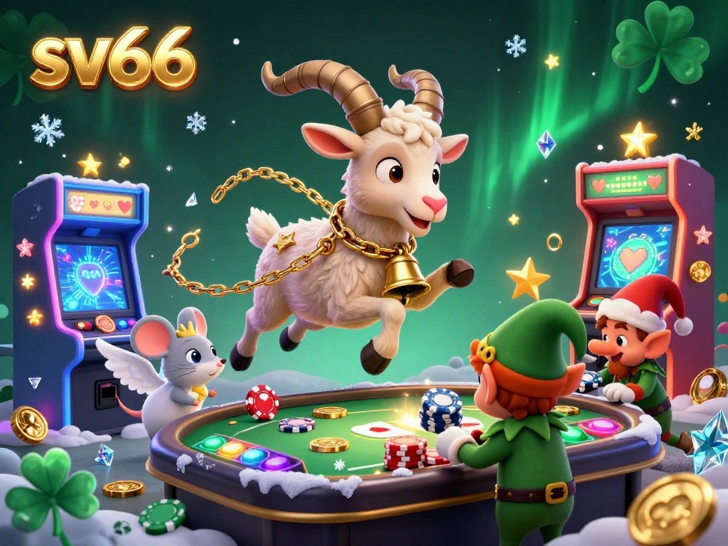 Experience thrilling gaming actions at sv66 with festive, spooky characters in a casino adventure.