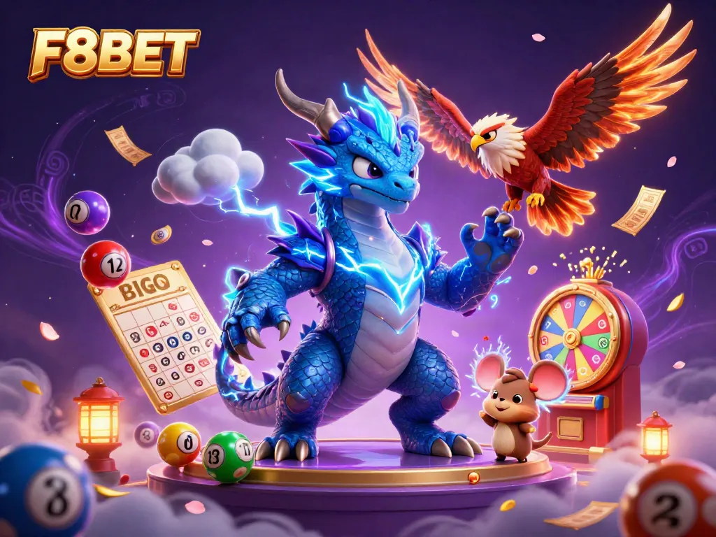 Engage in thrilling gameplay with F8BET featuring electrifying characters and vibrant casino elements.