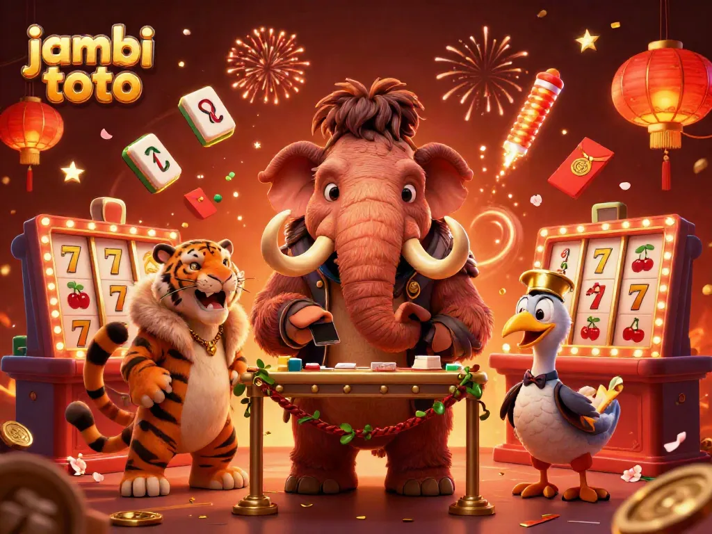 Experience excitement at jambi toto casino with playful characters and vibrant gaming elements.