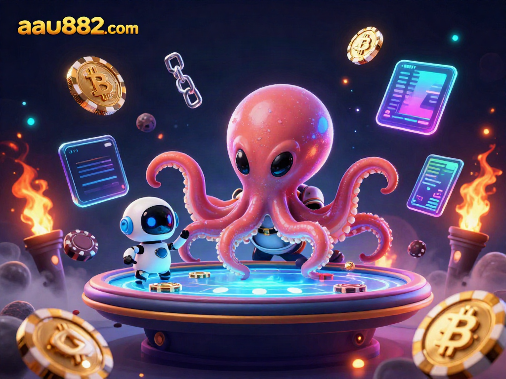 Engage with aau882 com while playing holographic poker with an alien octopus in space.