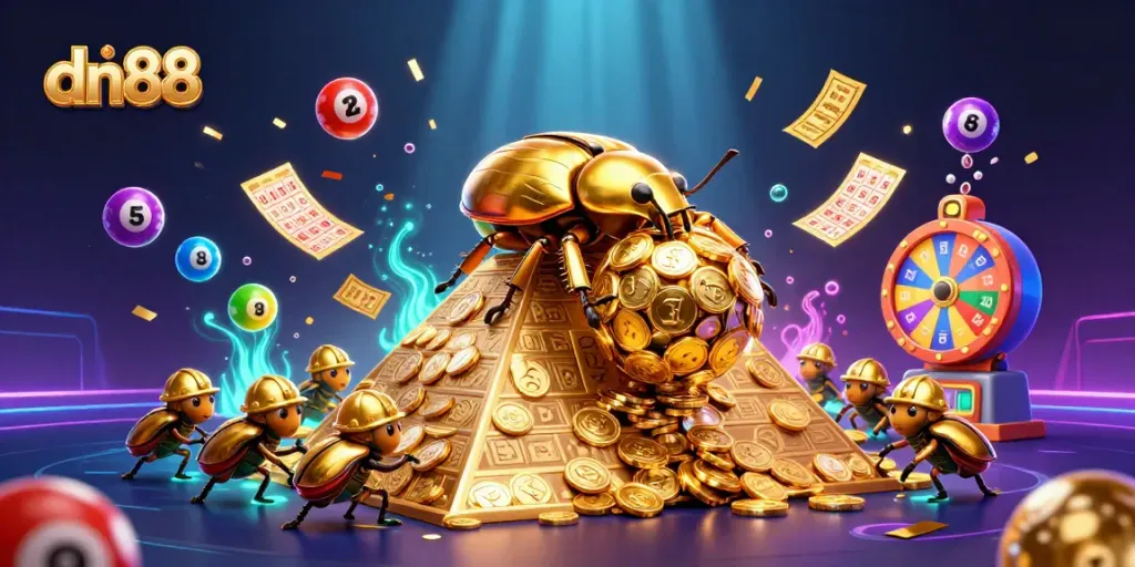 Experience the excitement of dn88 lottery gaming with vibrant scenes rich in detail and dynamic movements.