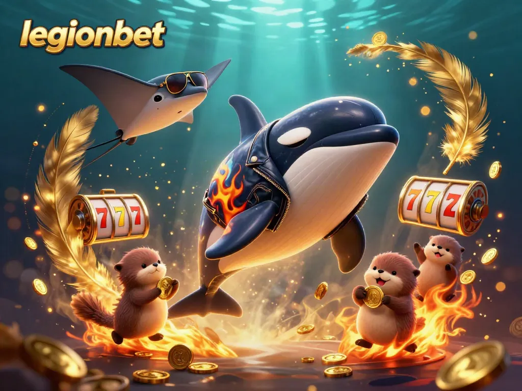 Play at legionbet and win big in a lively underwater casino adventure with vibrant characters.