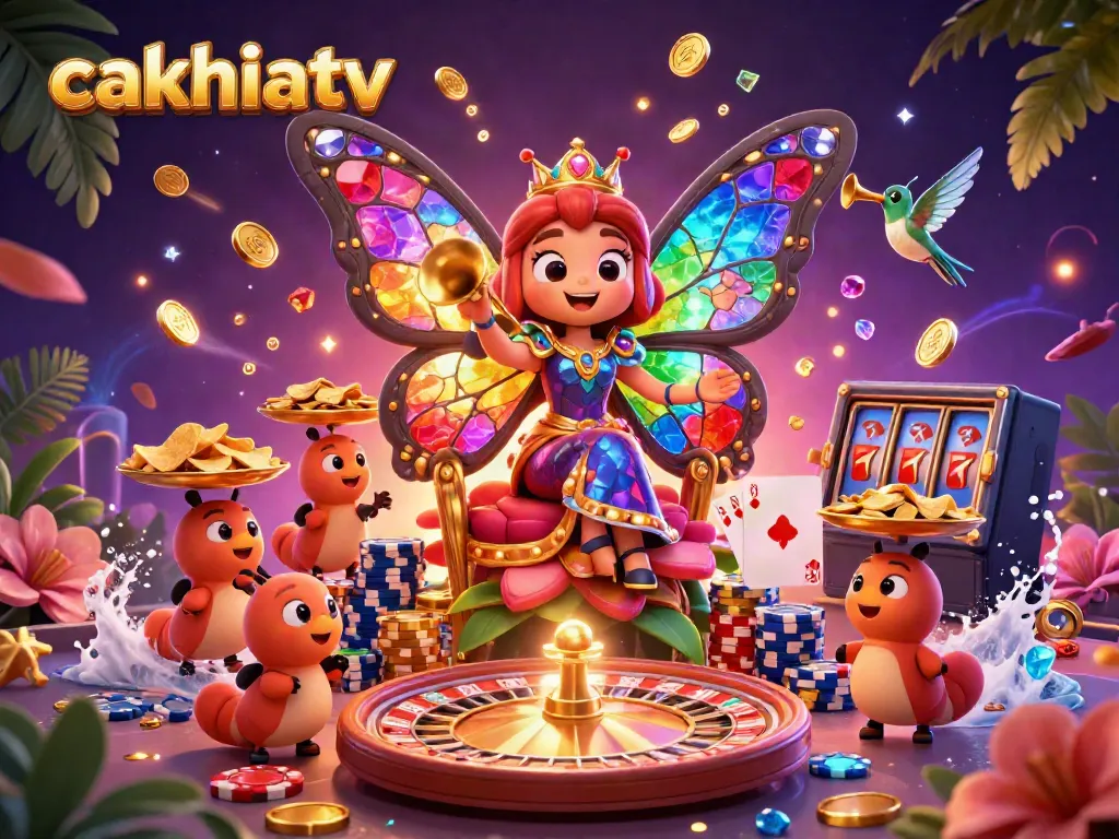 Experience the thrill of cakhiatv with vibrant casino visuals and dynamic gaming elements.
