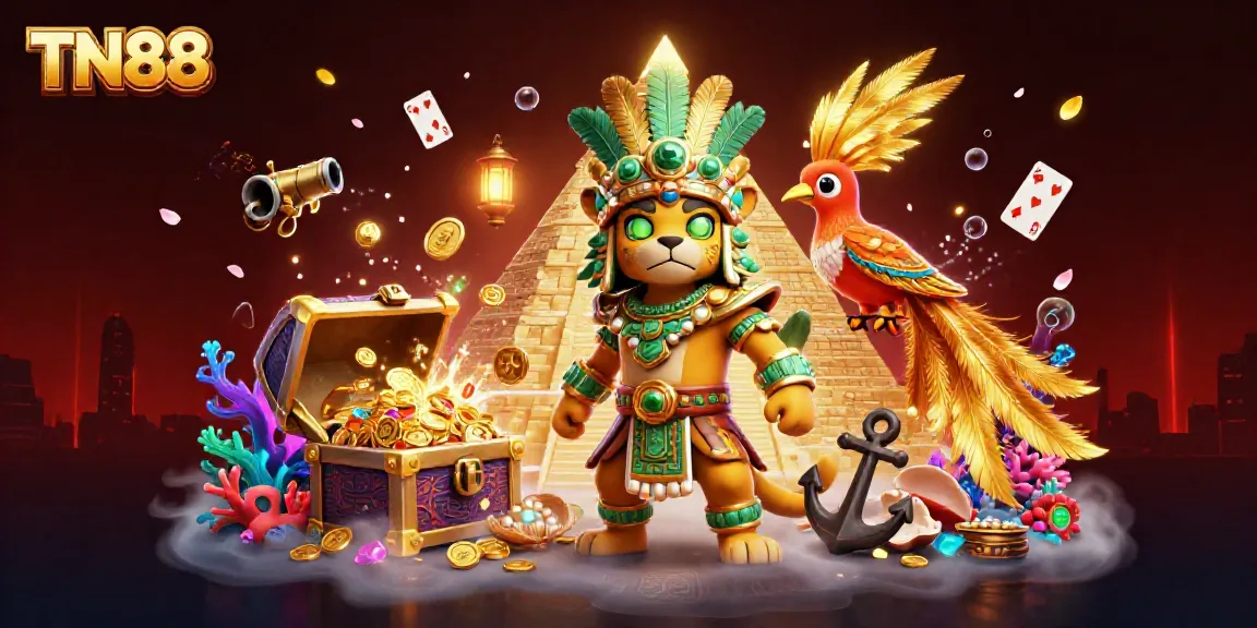 Engage with TN88's vibrant casino world filled with adventure, treasures, and thrilling games.