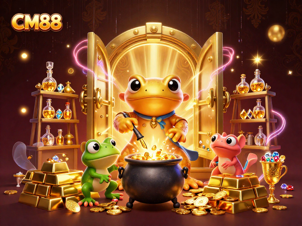 Experience thrilling wins at CM88 with golden alchemy in a vibrant medieval setting.