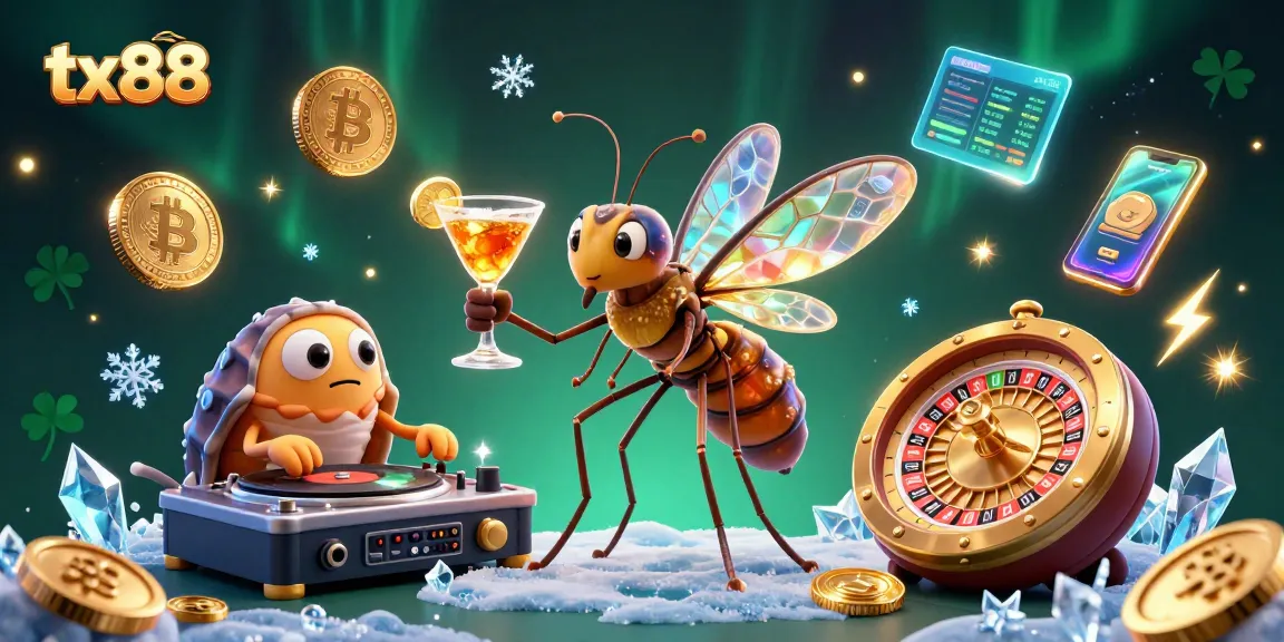 Engage in thrilling casino experiences at tx88 with vibrant characters, coins, and gaming elements.