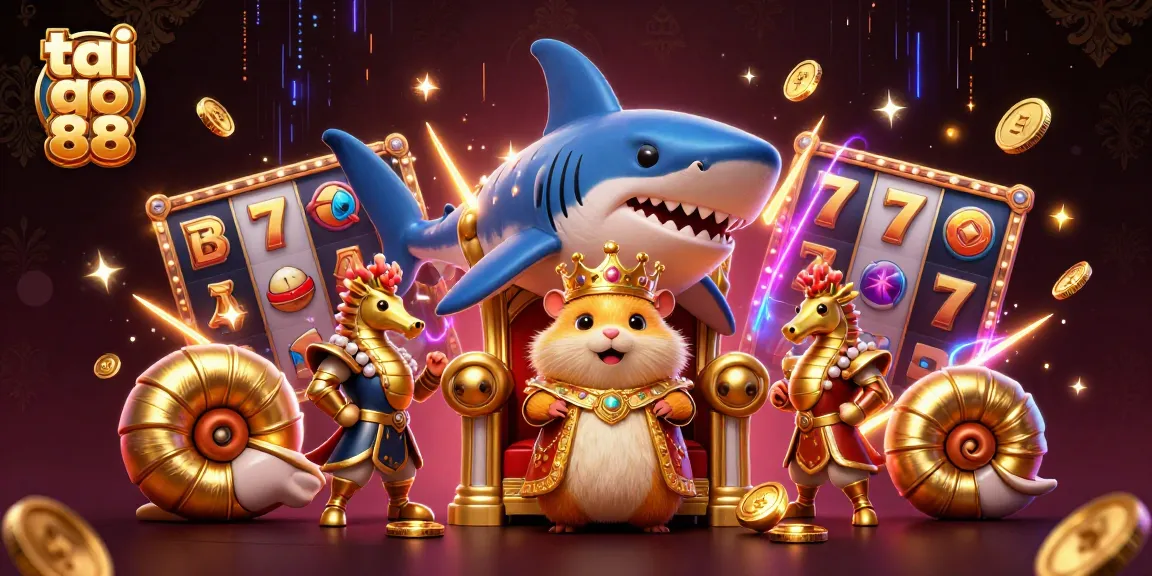 Engage with the exciting world of tai go 88, featuring a vibrant casino illustration of a golden hamster king and dynamic game elements.