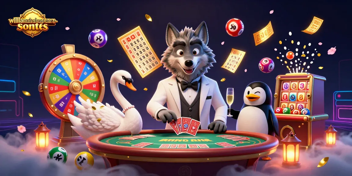 Engage with exciting baccarat scenes at williamshakespeare-sonnets featuring a debonair wolf and elegant characters.