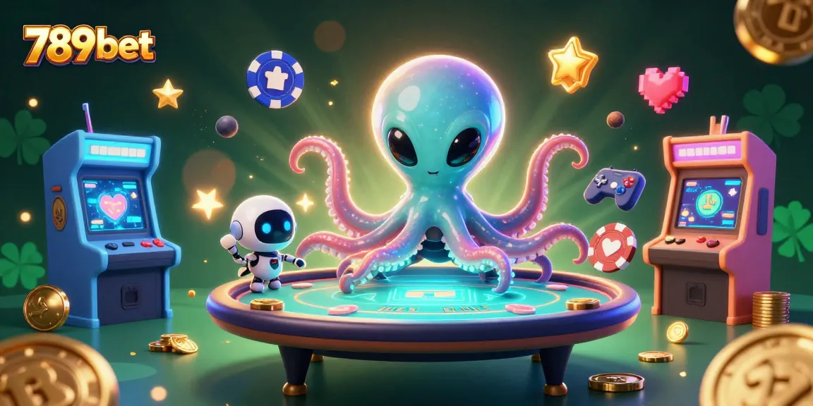 Play exciting games at 789 bet with a holographic poker table and alien characters.