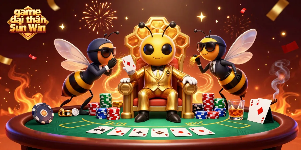 Engage with game đổi thưởng Sun Win featuring the bumblebee mob boss at a thriving casino table.