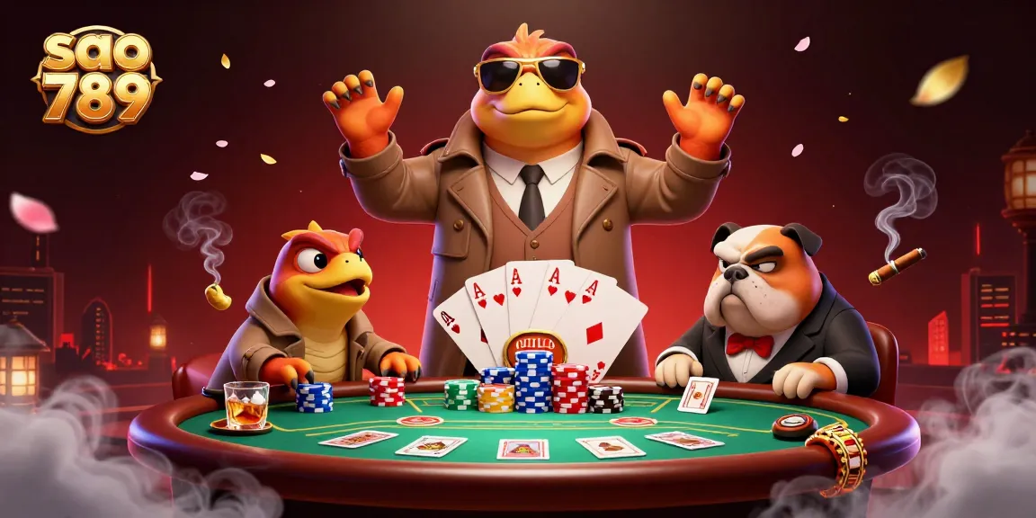 Experience thrilling gaming with sao 789 in a vibrant and lively casino atmosphere featuring raptors.