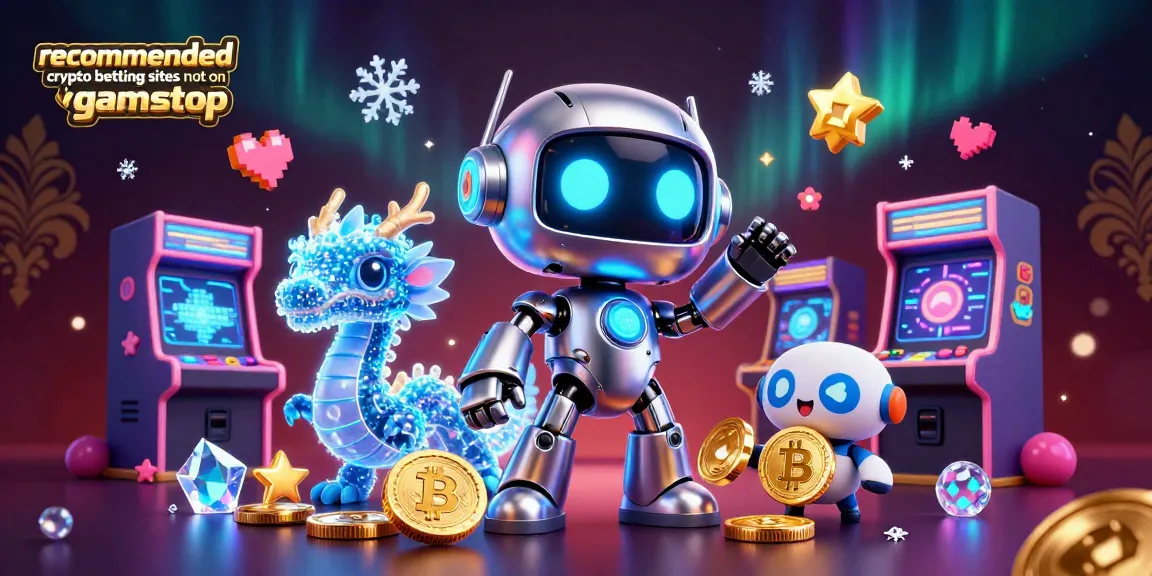 Engage with recommended crypto betting sites not on gamstop featuring vibrant 3D characters and digital coins.