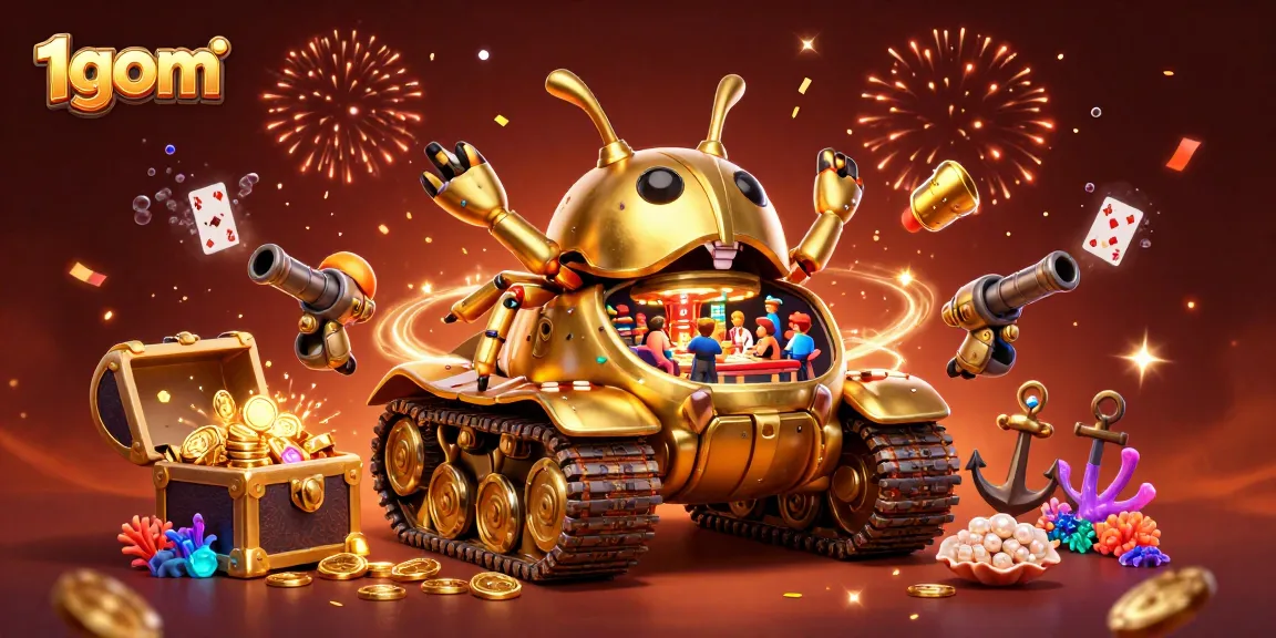 Experience high-energy gaming with the 1gom golden beetle tank casino scene, filled with vibrant action.