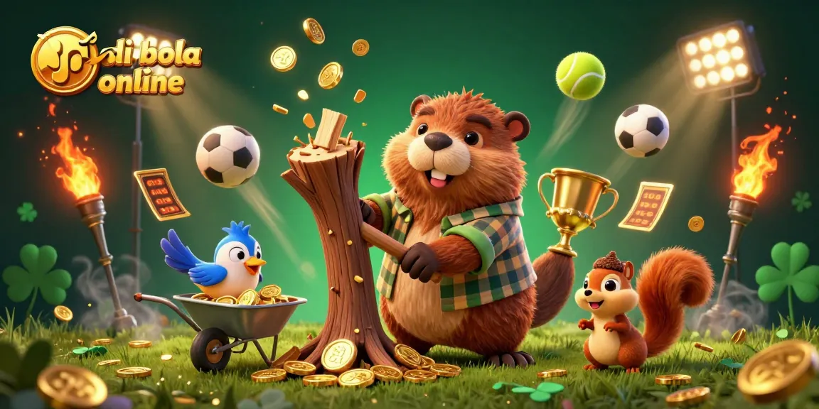 Engage in judi bola online with vibrant sports-themed illustration showcasing betting excitement.